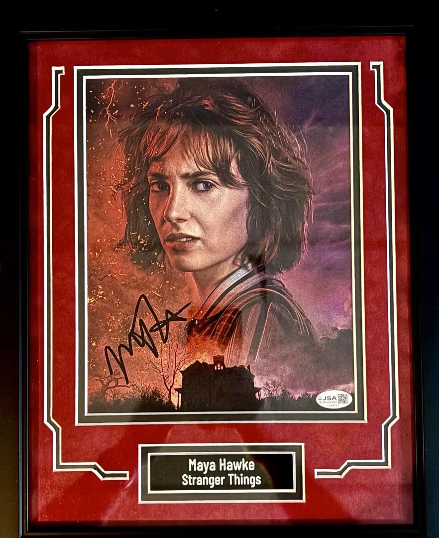 Maya Hawke signed, framed & matted 8x10 (Stranger Things) - JSA COA